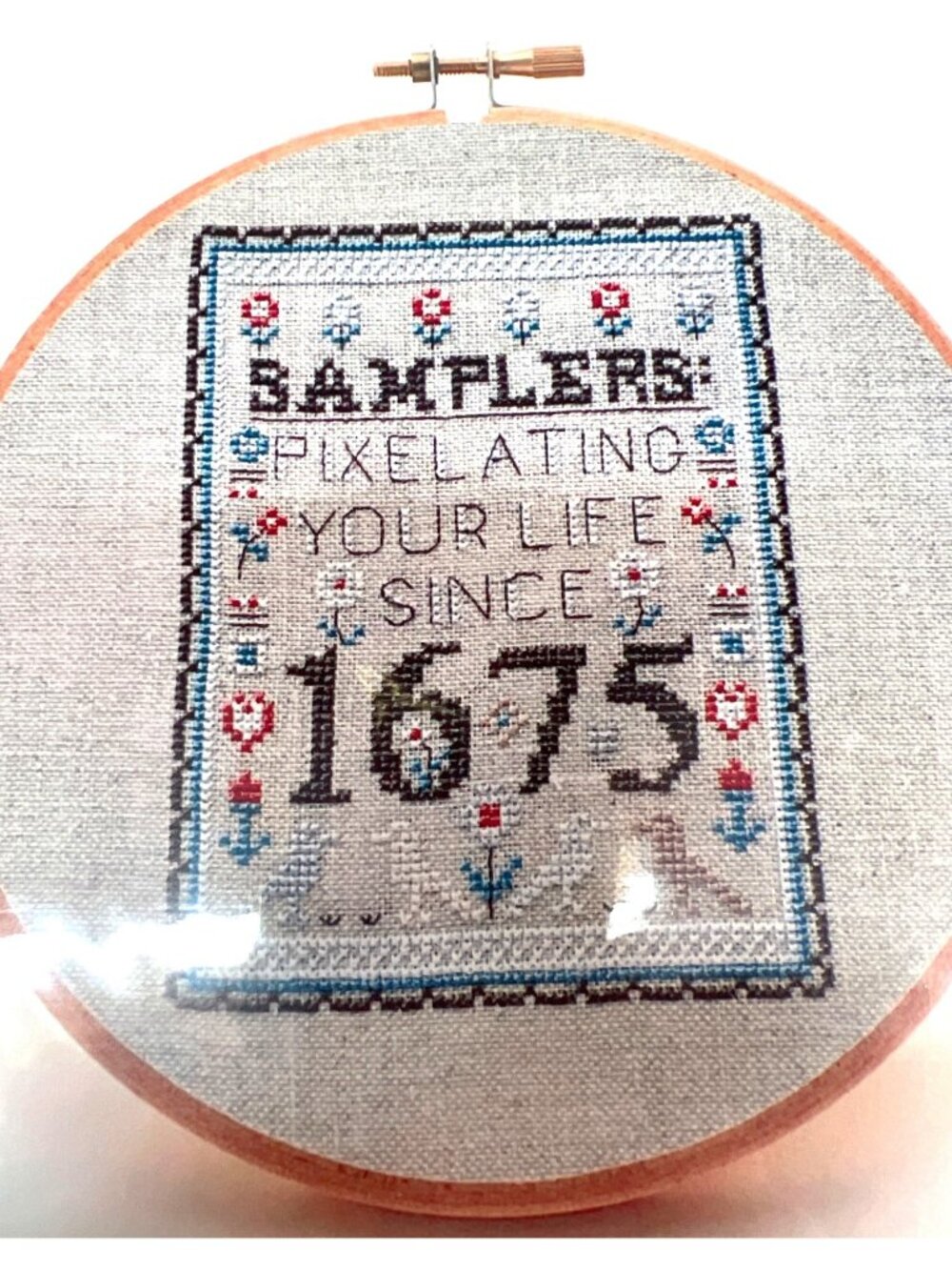 RARE Samplers Since 1675 Cross Stitch Pattern By Peacock & Fig 4.5" x 6"